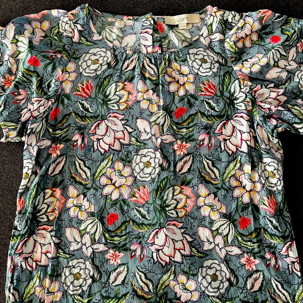 LOFT Floral Blouse
